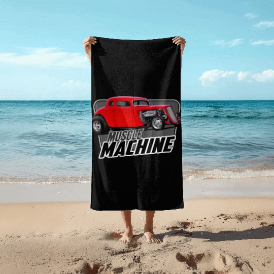 Muscle Coupe Beach Towels