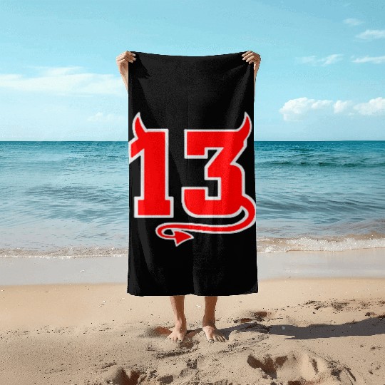 Lucky Devil 13 Beach Towels