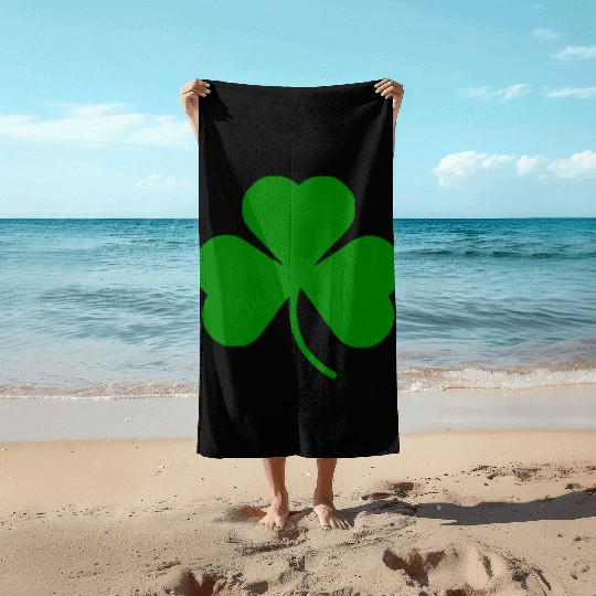 Shamrock - St. Patrick's Day Beach Towels