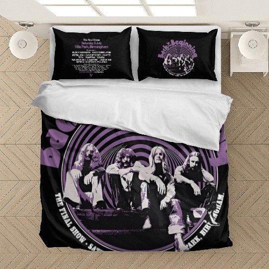 Ozzy Osbourne Final Show Bedding Sets Black Sabbath 2025 Tour Villa Park Birmingham The Godfather of Rock Memorial Bedding Sets