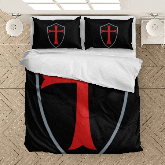 knights templar shield Bedding Sets