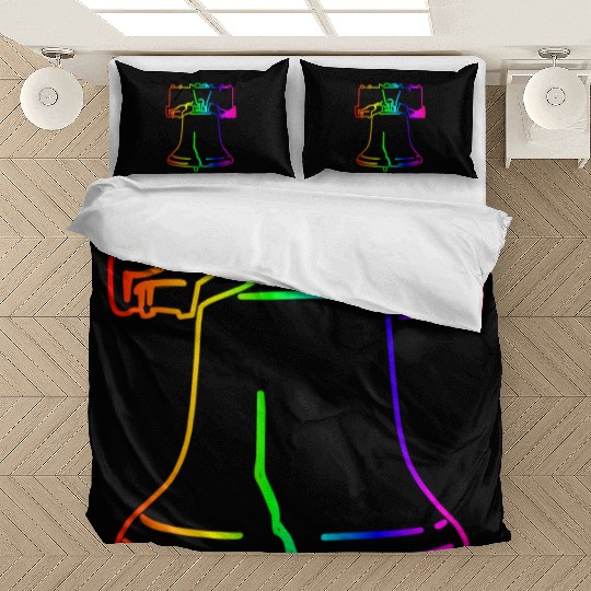 Rainbow Liberty Bell Bedding Sets