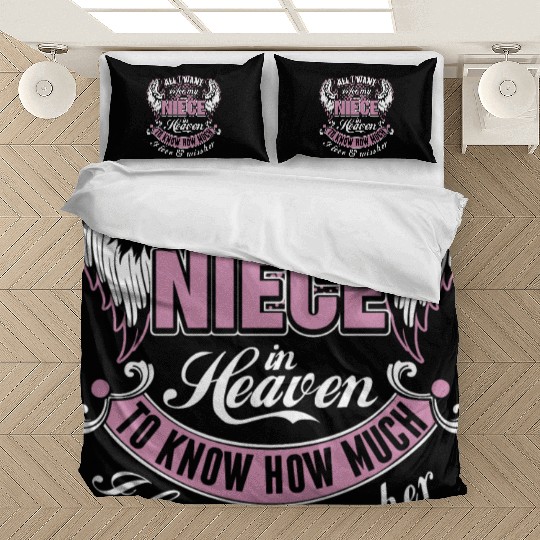All I Want Is For My Niece In Heaven I Love Miss Bedding Sets