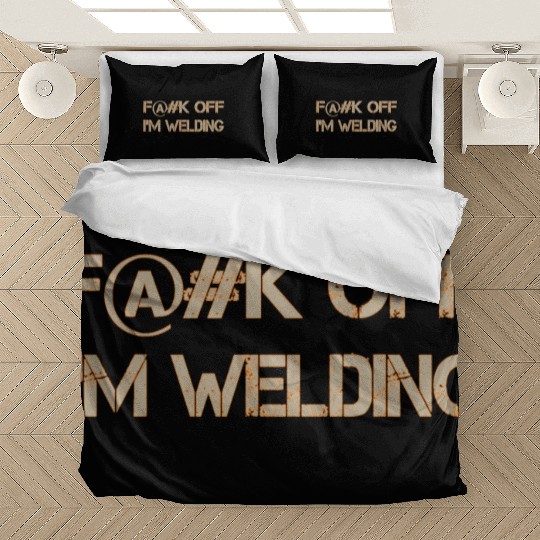 Fuck Off Tan-Orange Bedding Sets