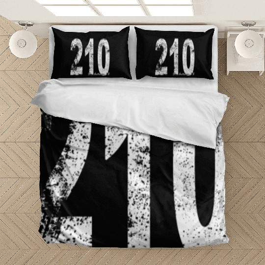 Vintage San Antonio Area Code 210 Bedding Sets