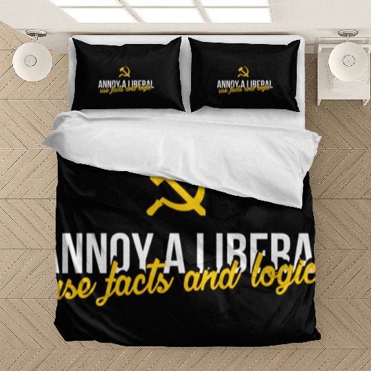 Anti Liberals - Annoy a liberal - use facts and lo Bedding Sets