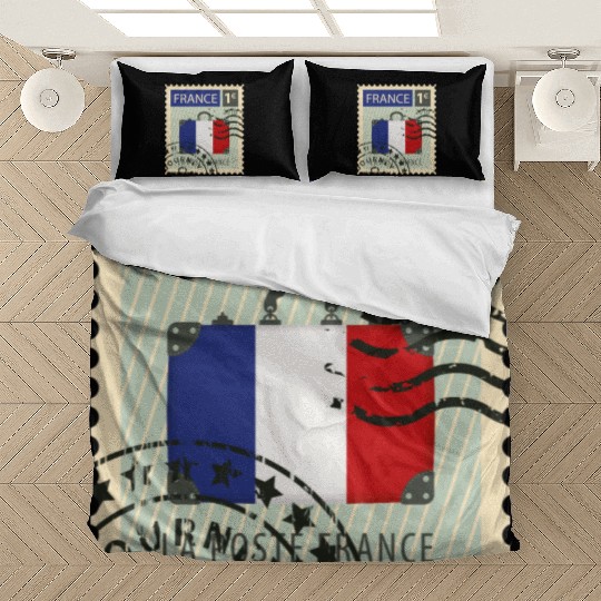 stamp france Bedding Sets