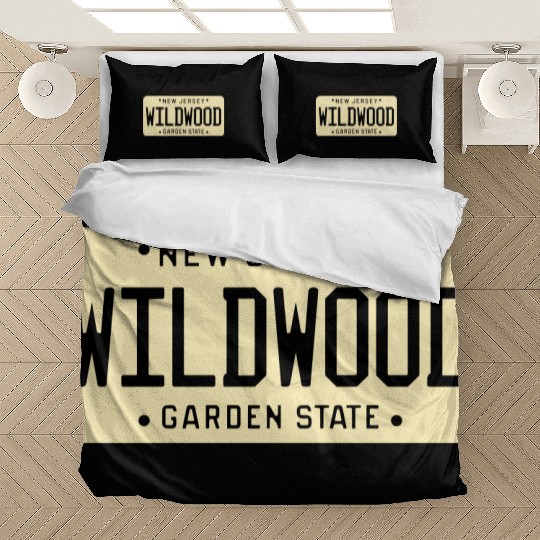 Wildwood New Jersey License Plate Bedding Sets