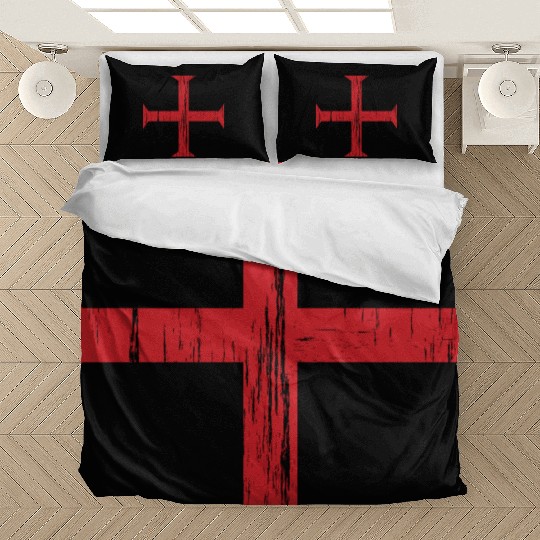 Knights Templar Crusader Cross Bedding Sets