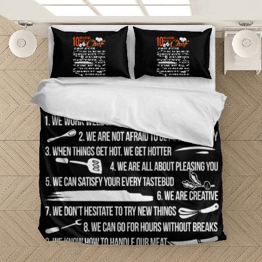 10 Reasons To Date A Chef Bedding Sets