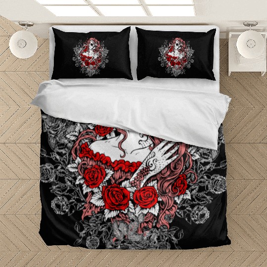 Santa Muerte Holy Woman Skull Mexico Dead Saint Bedding Sets