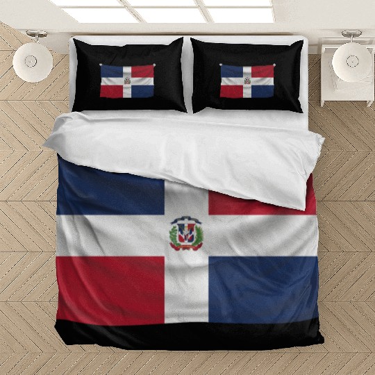 flag dominican republic Bedding Sets