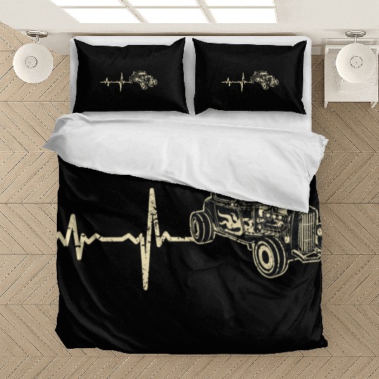 gift heartbeat hot rod hotrod Bedding Sets