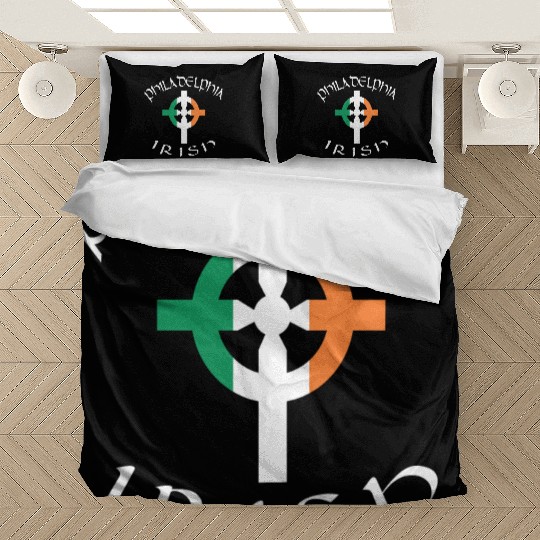Ireland Pride Philadelphia Irish Celtic Cross Bedding Sets