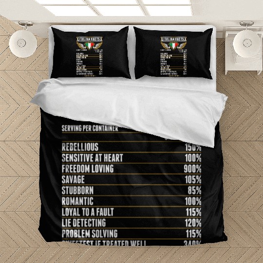 Italian Facts Bedding Sets