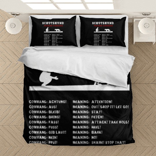 Schutzhund - Dog Training Commands In German Bedding Sets