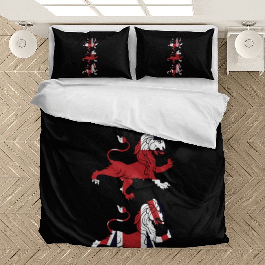 Union Jack Three Lions United Kingdom Great Flag Bedding Sets