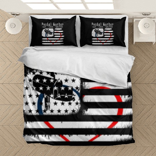 American Postal Worker - Live Love Deliver Bedding Sets