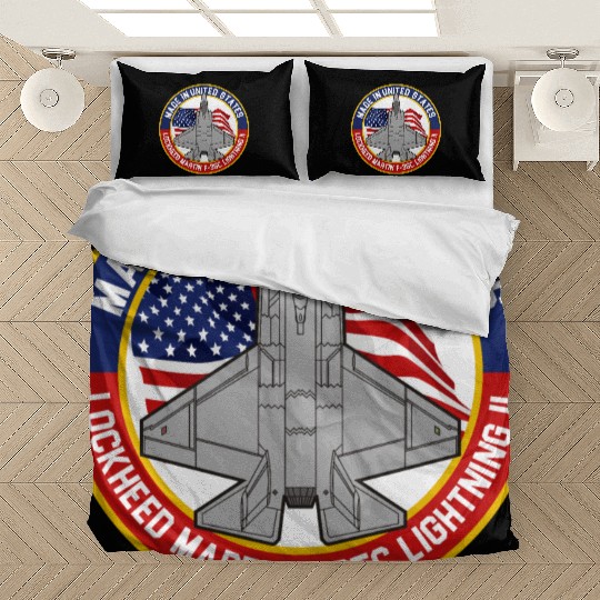 Lockheed Martin F-35C Lightning II - Made in USA Bedding Sets