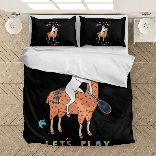 Alpaca Your Bags Let s Play Tennis Unicorn Bedding Sets