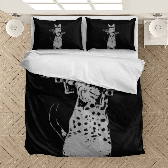 Cat - gun kitty funny cat Bedding Sets