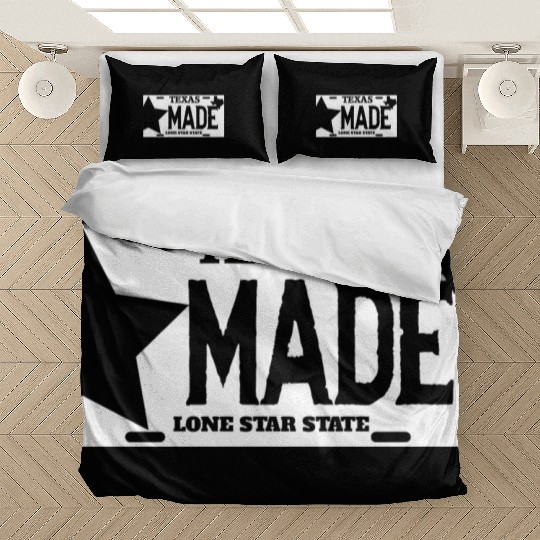 Texas - texas made lone star license plate Bedding Sets