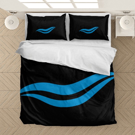 swimming born to swim born to swim logo swimmer cl Bedding Sets
