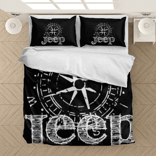 compass north south west east jeep Bedding Sets