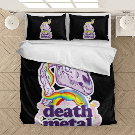 Death Metal Unicorn Bedding Sets
