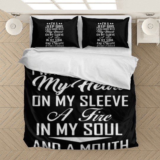i am a jeep girl i was born with my heart on my sl Bedding Sets