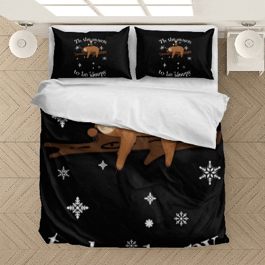 Sloth Late Sleepers Christmas Sleep Sleepy Lazy Bedding Sets