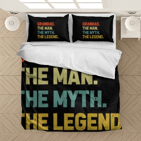 Grandad The Man The Myth The Legend Grandpa Bedding Sets
