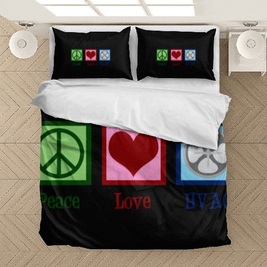 Peace Love HVAC Bedding Sets