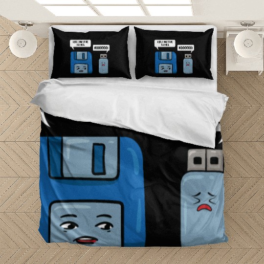 Floppy Disc USB Data Nerd Computer Science Gift Bedding Sets