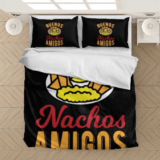 Spain food nachos cheese friends country flag dip Bedding Sets