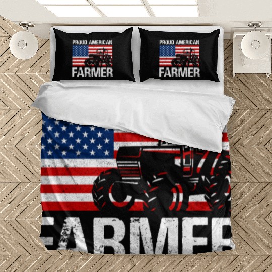 Proud American Farmer Design for Farmer Gifts for Bedding Sets