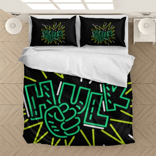Neon Hulk Bedding Sets By Marvel Design By Humans----PD