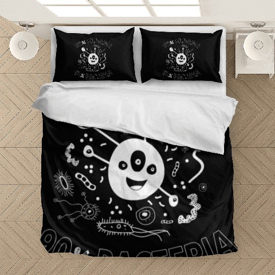 10% Human 90% Bacteria Funny Micro Biology Bedding Sets