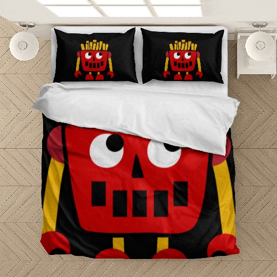 Burger Pizza French Fries Donut Robot Bedding Sets