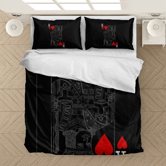 KING OF HEARTS PLAYING CARD Bedding Sets