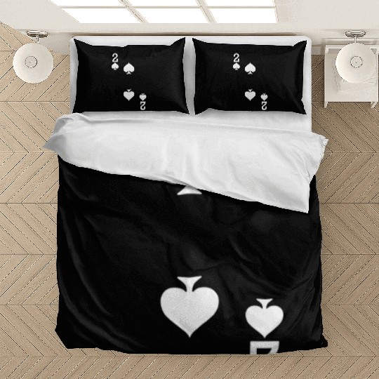 2 of Spades Playing Card Halloween Costume Bedding Sets