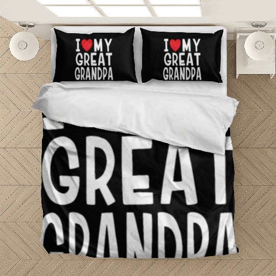 I Love My Great Grandpa Family Love Heart Gift Bedding Sets