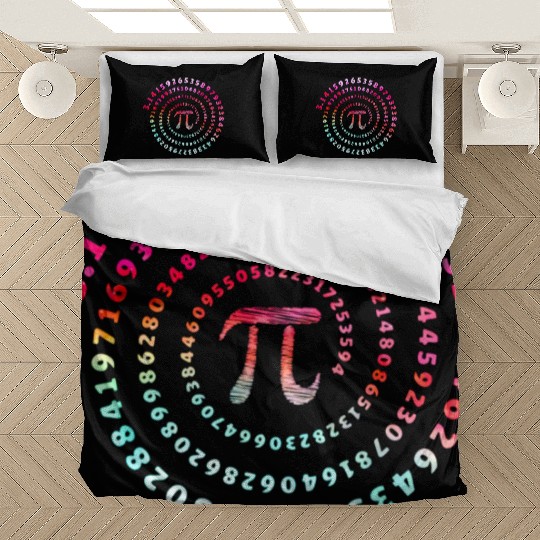Pi Spiral Novelty Bedding Sets for Pi Day