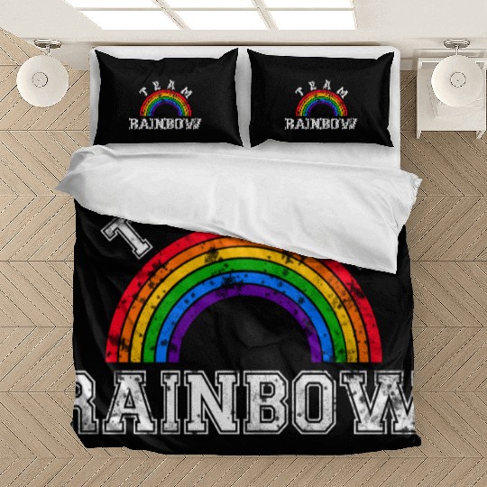 Team Rainbow LGBT Gay Pride Rainbow CSD Bedding Sets
