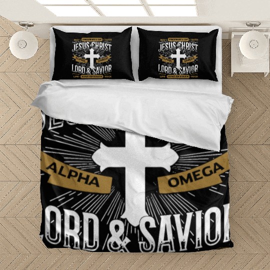 way property of truth jesus christ alpha omega lor Bedding Sets