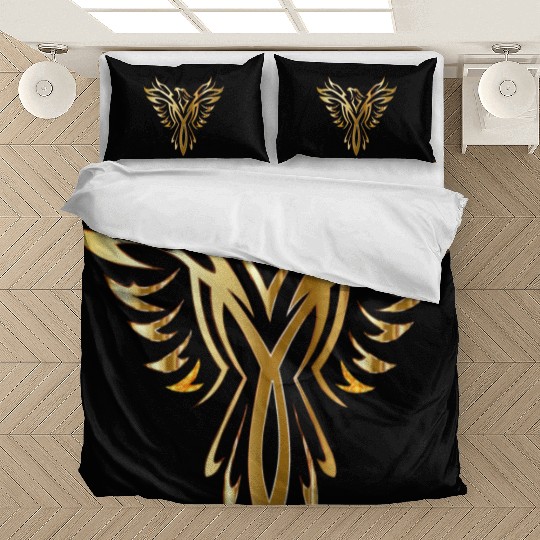 Golden Phoenix Bird Bedding Sets