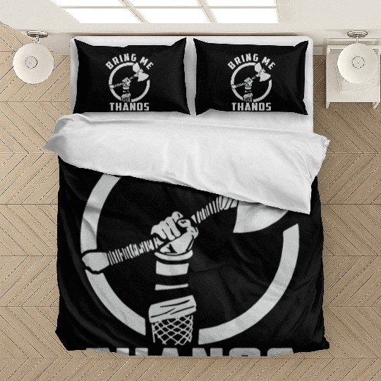 bring me Thanos stormbreaker black and white Bedding Sets