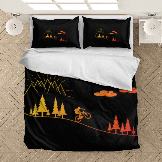 MTB mountain bike cycling bicycle kids Bedding Sets