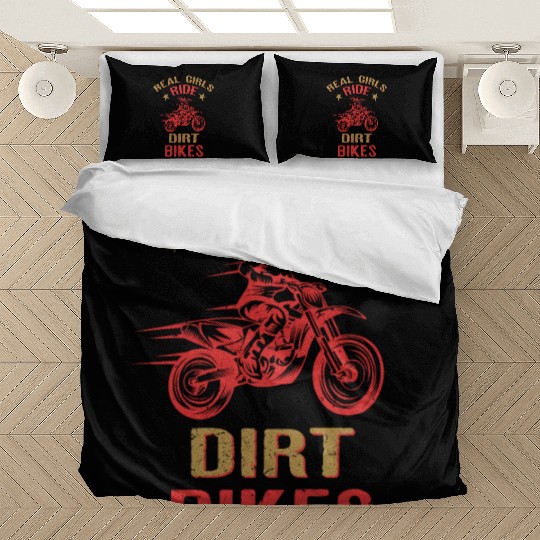 Real Girls Ride Dirt Bikes graphic Funny Gift for Bedding Sets