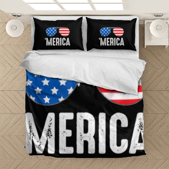 4th of July Merica Bedding Sets USA American Pride